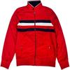Tommy Hilfiger Stand Collar Zipper Logo Embroidered Reversible Lightweight Jacket Men jackets Navy-Blue 78J3274-600