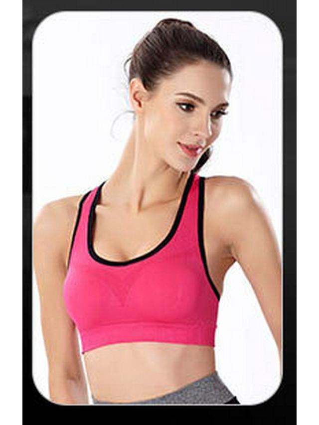 Shockproof Wirefree Cross Back Sports Bra for Running & Yoga