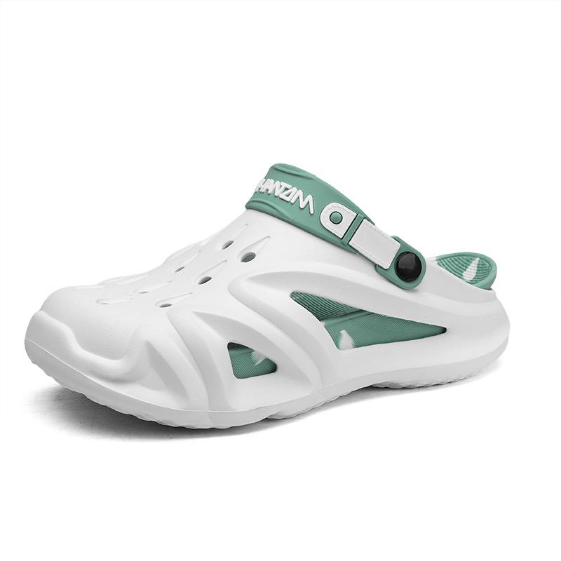 Pantofi cu găuri pentru bărbați, EVA, talpă groasă, înălțați, respirabili, confortabili, ușori, antiderapanți, papuci de plajă, mărime mare, pantofi pentru bărbați