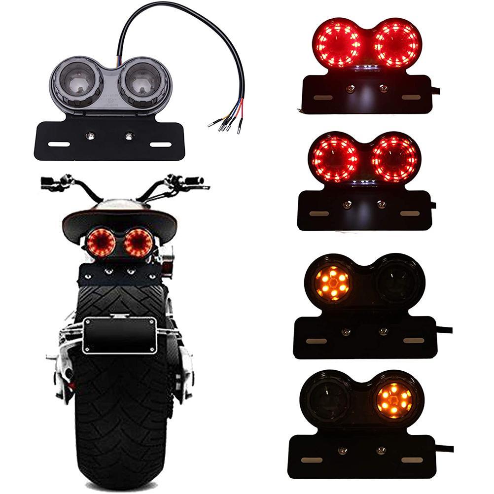 Motorcycle LED Brake Tail Light Turn Signal License Plate Motorcycle Tail Light