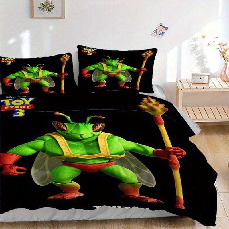 

3pcs Toy Story Twitch Printed Quilt Set Soft and Comfortable Quilt Cover for Bedroom, Guest Room and Dormitory Decorative Bedding Set S090 135x200cm