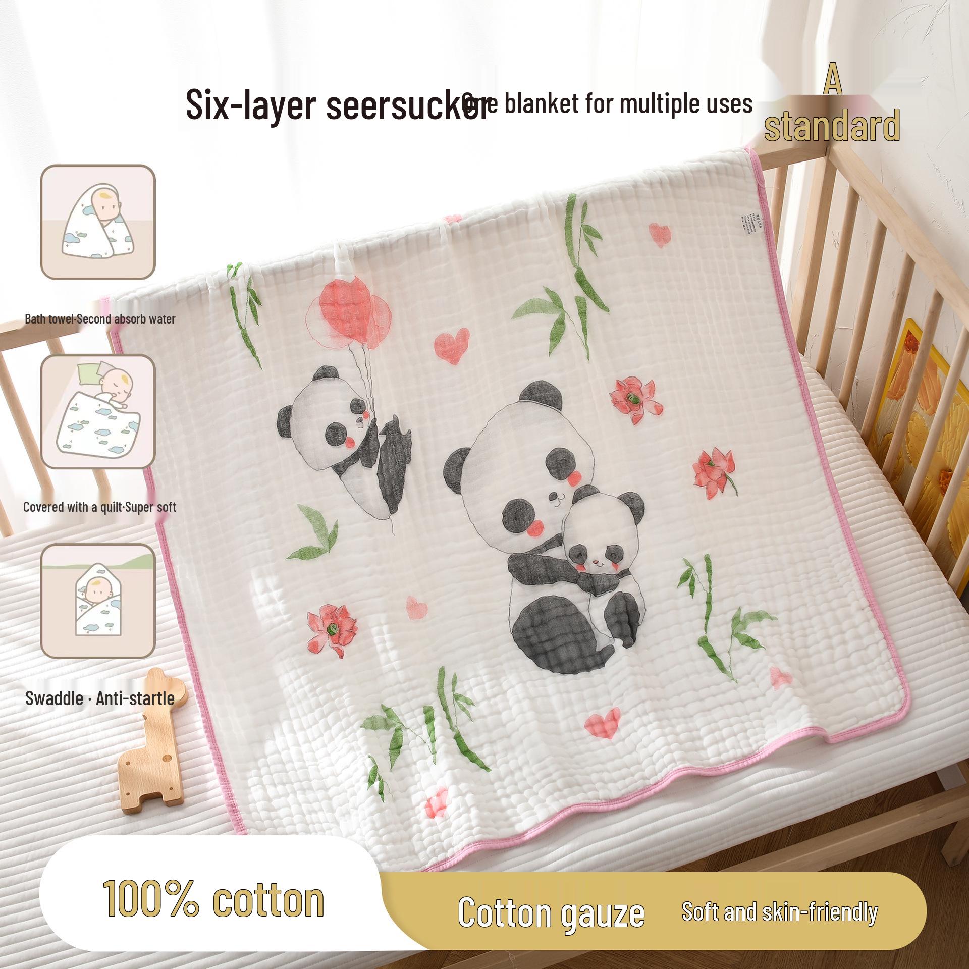 

Шестислойное одеяло и пеленка из чистого хлопка 110x110