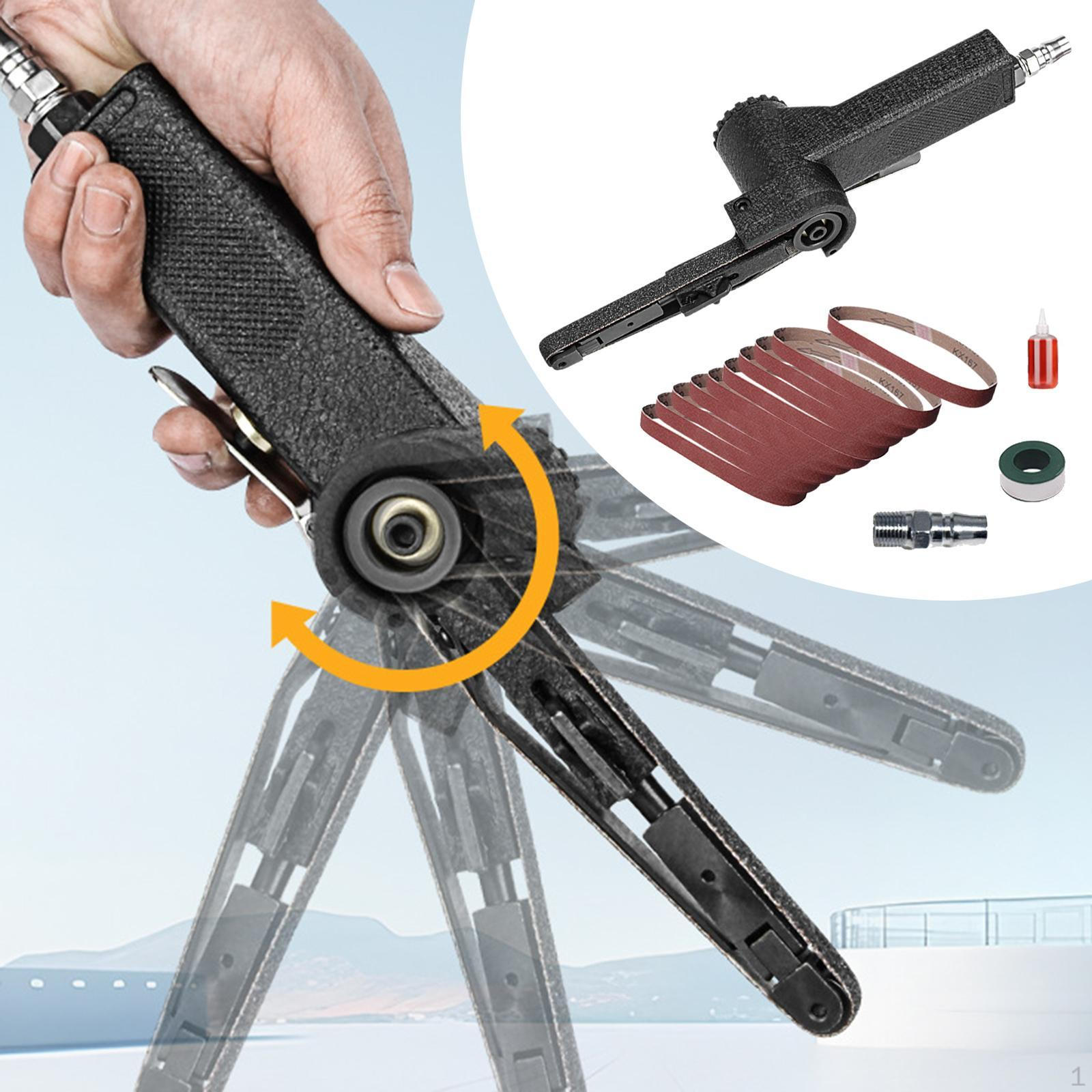 

Пневматическая ленточная шлифовальная машина Инструмент для шлифовки дерева и металла Многофункциональная шлифовальная машина для