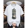 Herren Freizeit-T-Shirt mit Digitaldruck und Rockgitarren-Design - Street Hip-Hop Stil, Sommer Europäischer und Amerikanischer Modetrend, Sportliche Ausstrahlung