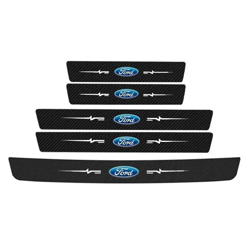 Car Door Threshold Sticker Trunk Bumper Strips for Ford Ranger Ecosport Kuga Mondeo Focus Fiesta Explorer Fusion Edge Escape