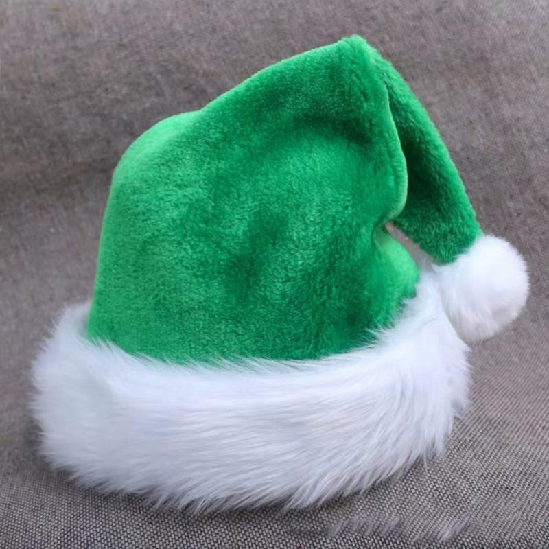 Christmas Headwear Cap Thicken Plush Perfect for the Holidays Colorful Outfits for Cosplay Santa Furry Hat