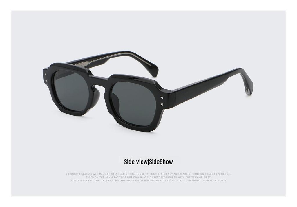 Women's Trendy Square Frame Pin-In Sunglasses - European & American Street Style