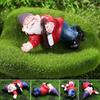 Mini Résine Mousse Micro Paysage Décoration Extérieur Fée Miniature Jardin Nain Ornements Artisanat Accessoires Pot de Fleurs Elfe