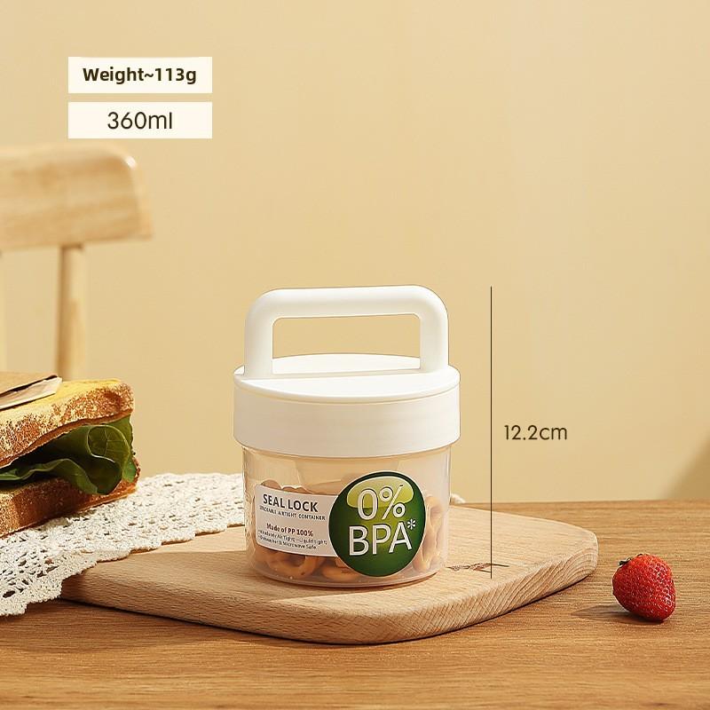 Portable Fruit Oatmeal Breakfast Cup With Spoon For Students And Office Use