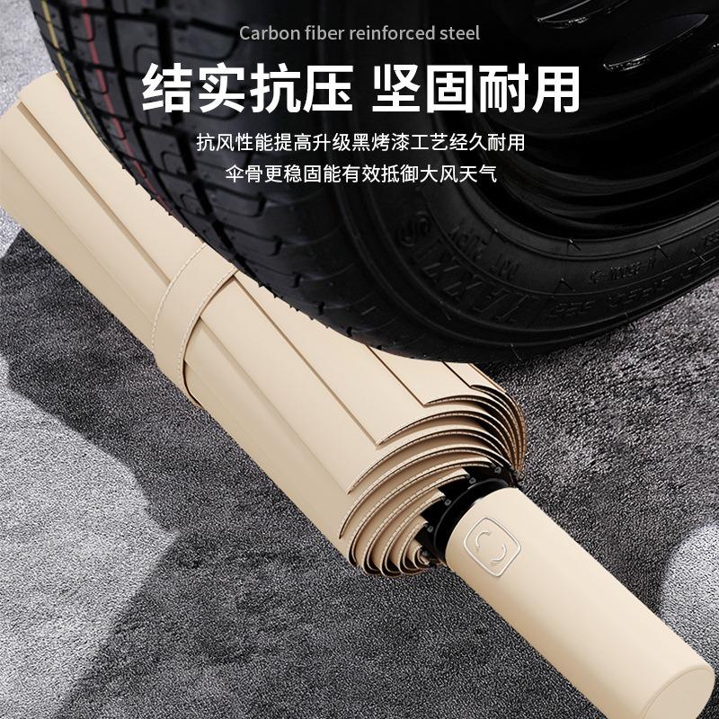 Automatic umbrella 24 bone weather and rain sun umbrella sun protection UV protection parasol male large reinforced wind resistance