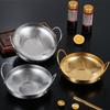 Hammered Pattern Korean-style Seafood Paella Pan 304 Stainless Steel Kitchen Cooking Pan  Noodle