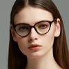 Retra Cat Eye Frame Clear Lens Glasses Ultra Light Myopia Nerd Spectacles Degree 0 to -6 0 Stylish Vision Correction