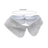 Elegant Organza Beaded Embroidered Faux Collar Necklace Half Shirt Blouse Choker Fashion Clothing Accessory for Women