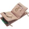 Foldable Travel Jewelry Storage Bag Multiple Compartments Clutch Bag Earrings Container  Travel