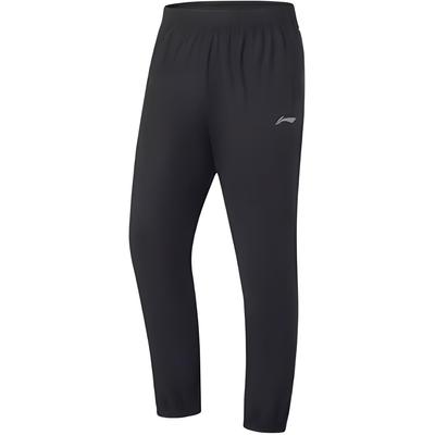 Li Ning Running Series Regular Fit Sports Long Pants Men Bottoms Black AYKT327-1