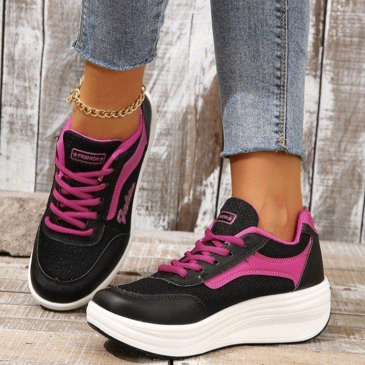 Large size sports single shoes women's spring and summer new breathable mesh lightweight outer wear casual single shoes women