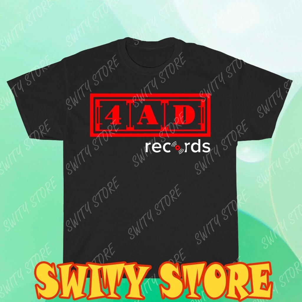 Men s and Women s T-shirts 4AD Record Label XL