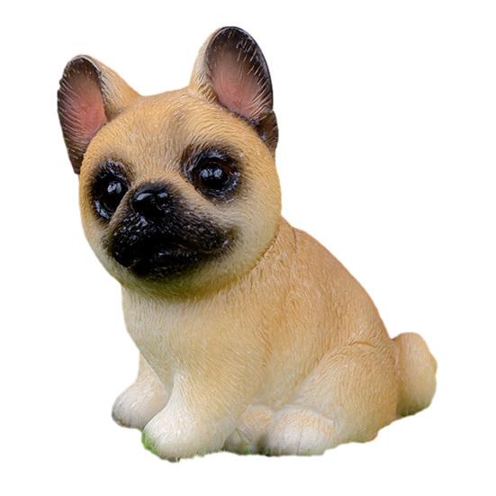 Tiny Dog Figurine Little Pet Resin Ornament Miniature Animal Figures for Micro Fairy Garden Landscape DIY Crafts Aquarium Plant Pot Decor