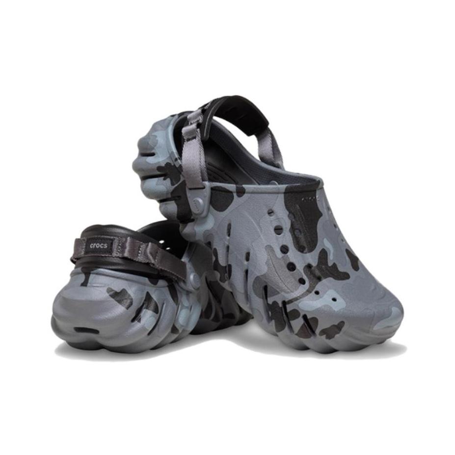 Crocs Echo Duck Camo Clog Charcoal Black Unisex 211981-082