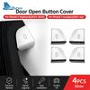 Silver ABS Car Door Switch Patch Trim Cover for Tesla Model 3 Highland 2024-UP Model Y Juniper 2025 2026 2027-UP Car Accessories