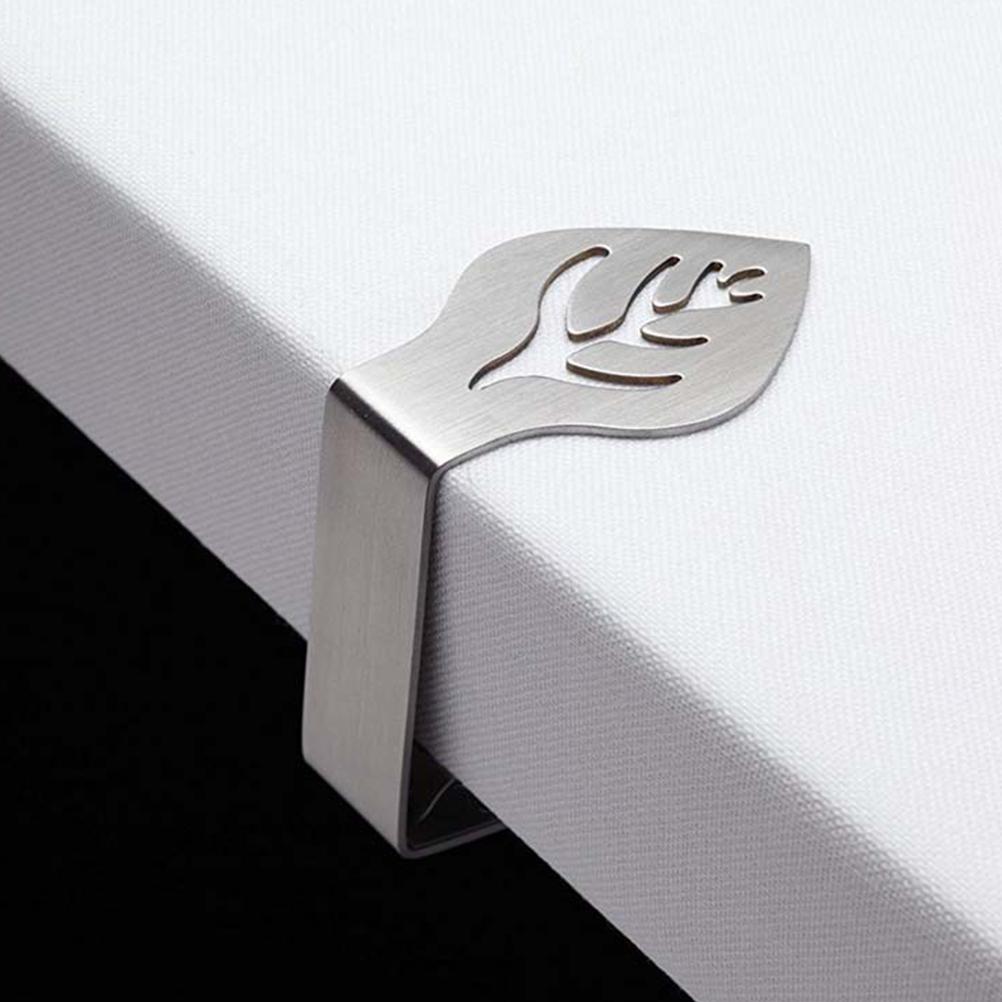 4Pcs Stainless Steel Tablecloth Clips Adjustable Table Cloth Holder Clamps for Home Wedding Party