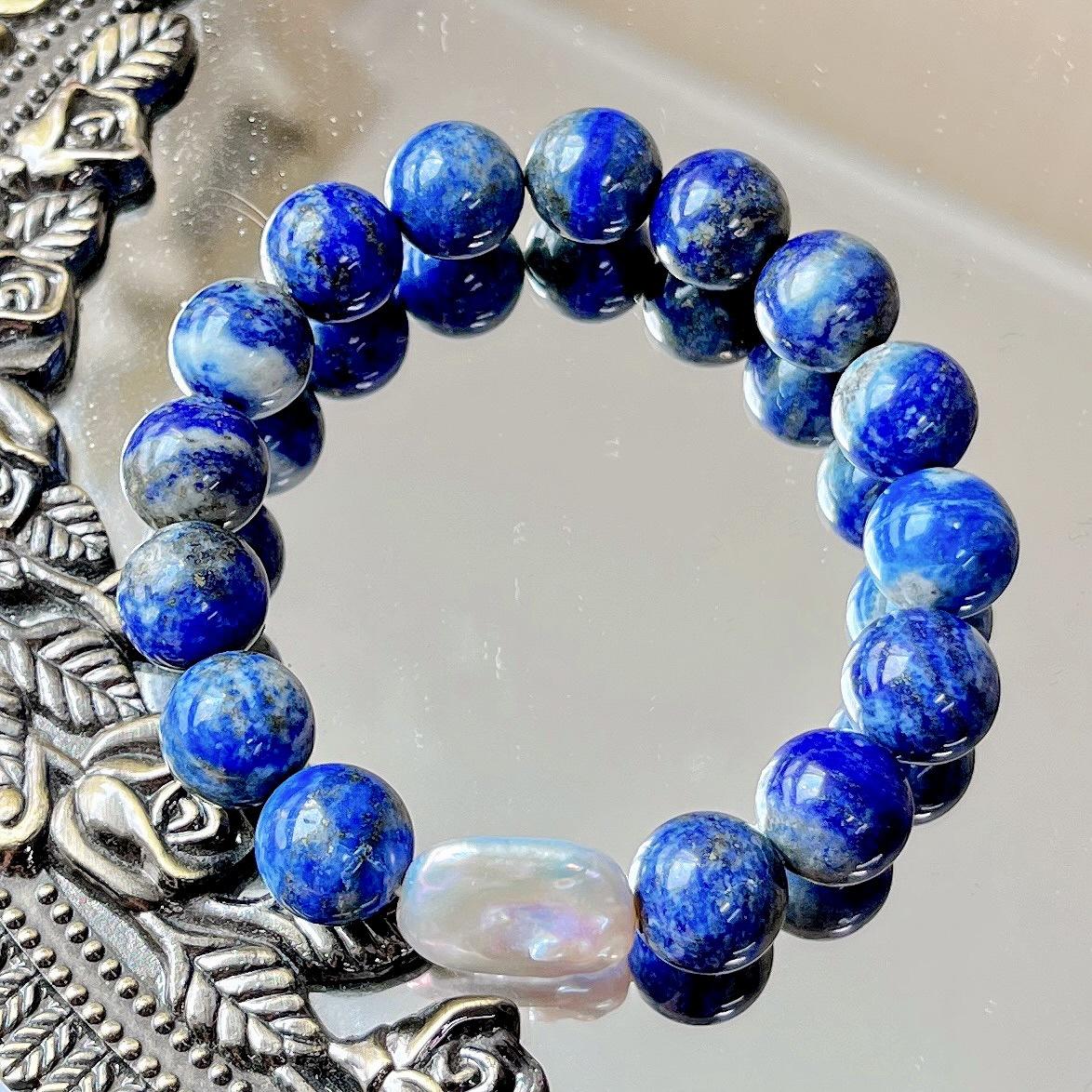 12Mm Large Granular Natural Tiger S Eye Baroque Pearl Design Bracelet Bracelet