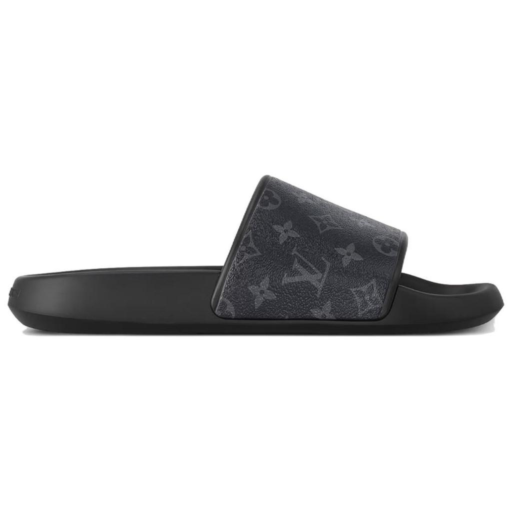 Louis Vuitton Waterfront MuleBlack Monogram Sandals 1AANNM