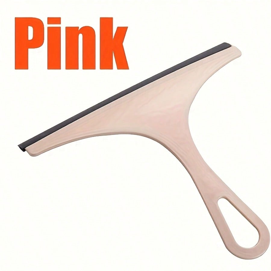 

Бытовой стеклянный скребок для двусторонней очистки, профессиональный инструмент для мытья оконного стекла розовый