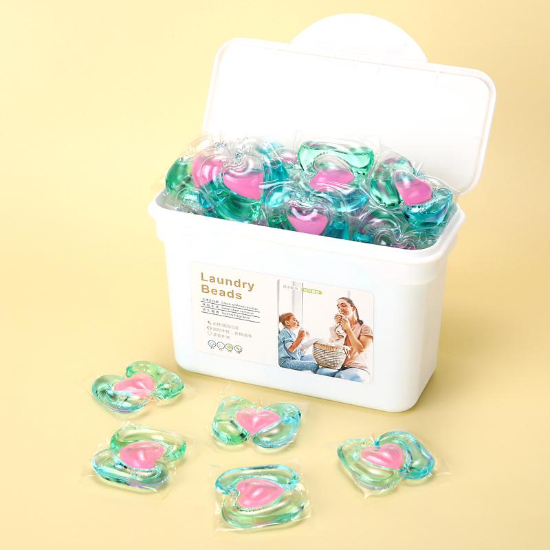 3-in-1 Laundry Capsules: Long-Lasting Fragrance, Highly Concentrated Detergent, Powerful Stain Removal, Three-Chamber Beads.