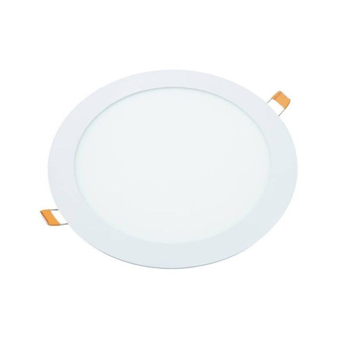 Downlight led encastrable - jandei - 18w - 4200k - aluminium blanc mat - diamètre 222mm