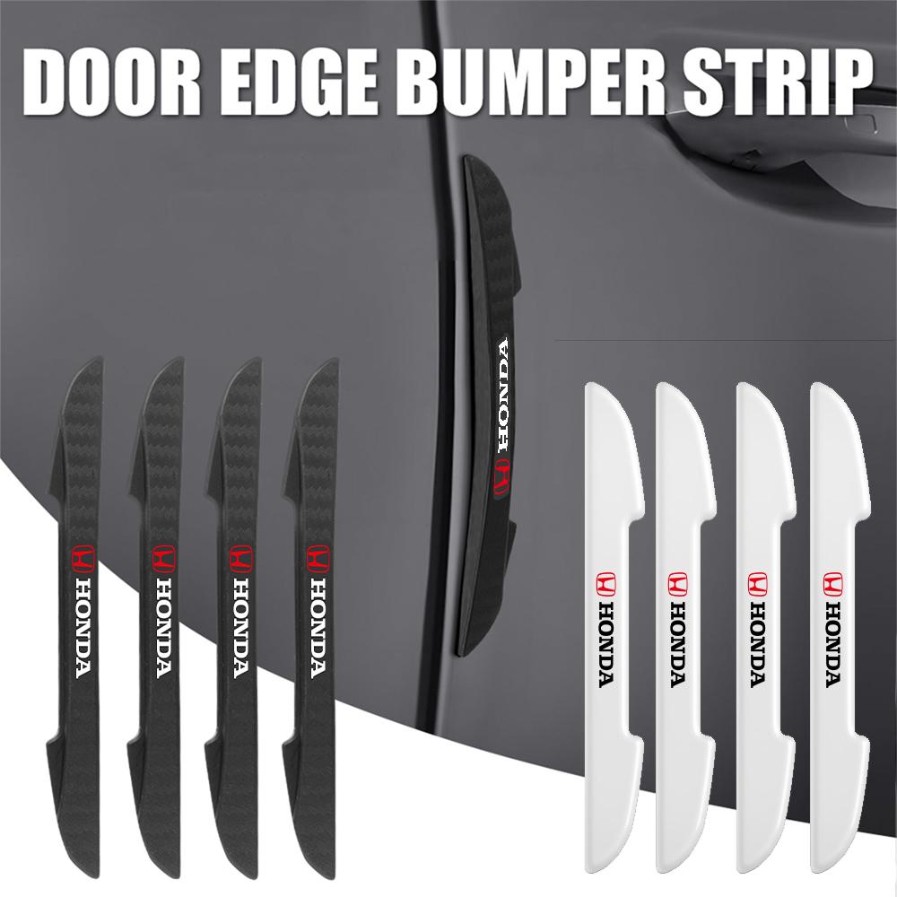 ZMJ4 4pc Car Door Anti-collision Strip Decoration Auto Accessories For Honda Civic 10th 11th Gen Hrv Jazz City Fit Accord 7 Crv Mugen