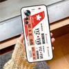 Authentic Airline Boarding Pass Cover For Xiaomi 15 13 14 Ultra 11T 12T 13T 14T Pro POCO X7 X3 X5 X6 Pro F5 F6 F7 Pro Case