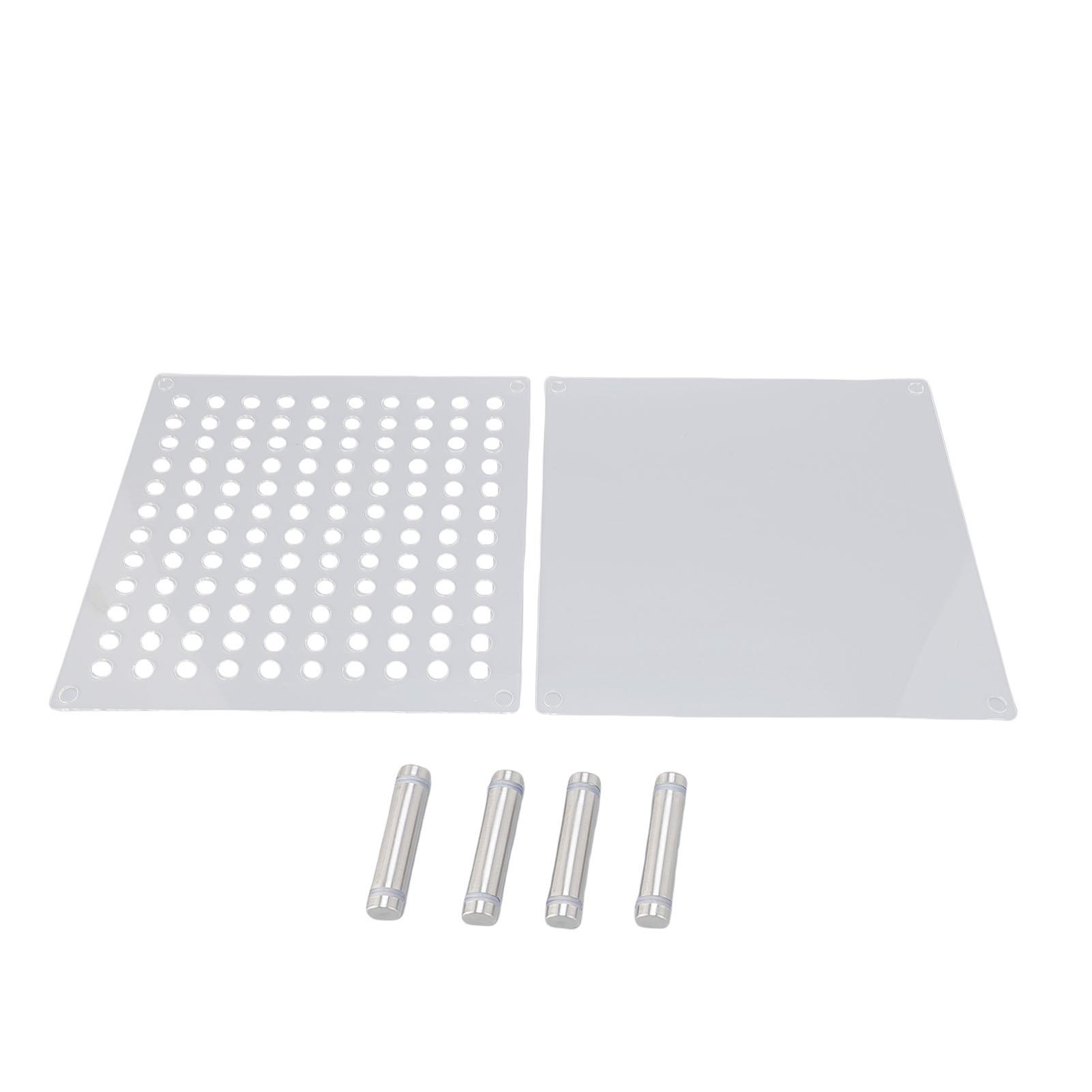 

120 Holes Acrylic Pen Display Holder Stand Multipurpose Clear Paintbrush Organizer Rack for Pens Pencils Makeup Brush