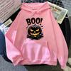 Halloween Spooky Boo Pumpkin Print Sweatshirt for Men Women Hoodies Spooky Spider Bat Graphic Sportwear Holiday Party Streetwear