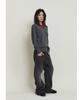 PARADIGMFILM [Ep.01] Reverse V-Neck Layered Knit (Charcoal Red)