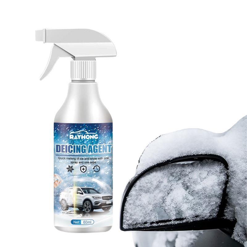 Car Windshield Deicer Spray Auto Windshield Deicer Defroster Ice Remover Spray 60ml Winter Car Window De-icer Spray Accessories