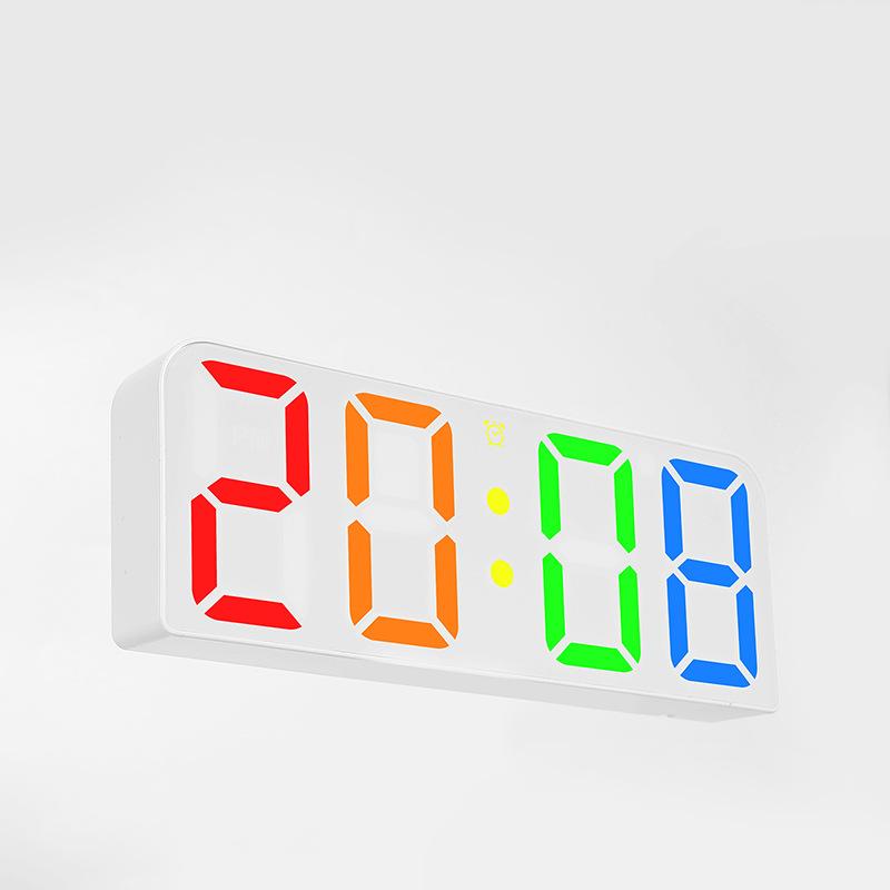 

Новый RGB Фонарь Креативные Электронные Часы Фантазийный Цвет Настенные Часы Часы для Гостиной Рекомендованные Цифровые Часы