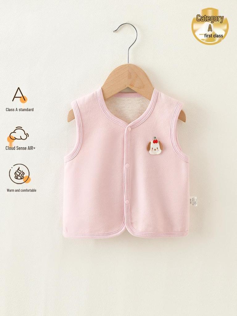 Infant A-Class Wool Silk Vest - Spring & Autumn Warm Outerwear