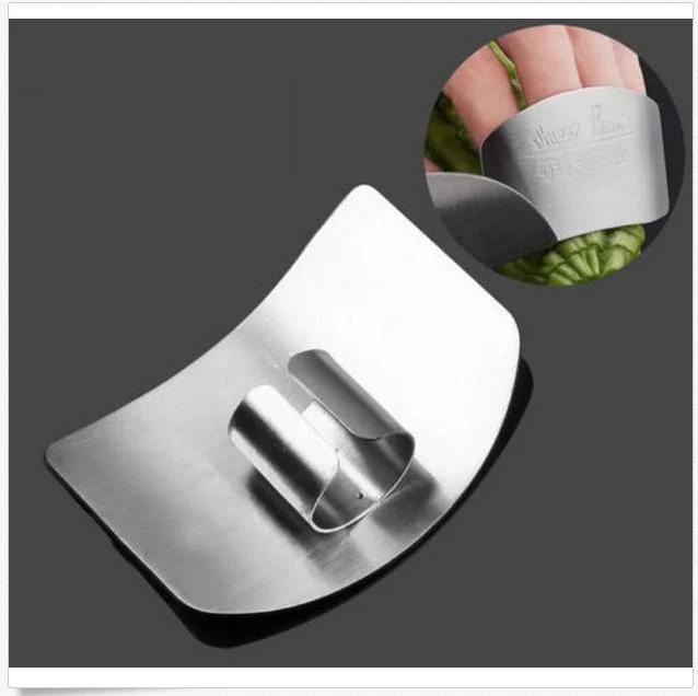 

Защита пальцев рук из нержавеющей стали Кухонный инструмент Защита рук для нарезки овощей серебряный