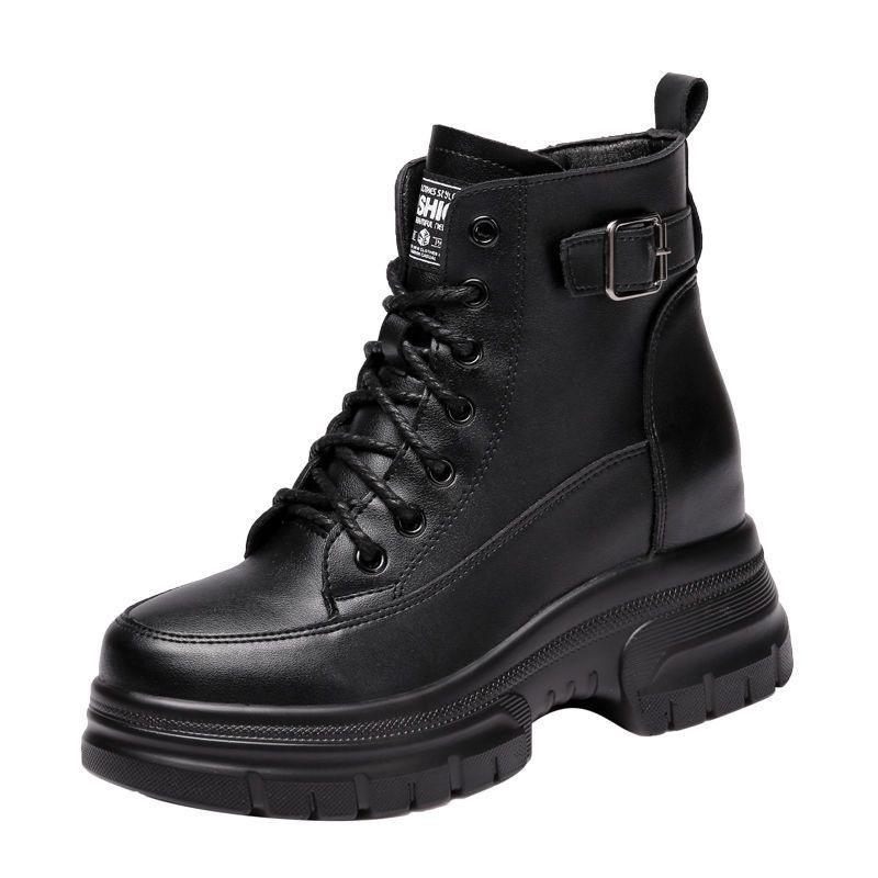 Short Boots for Women 2026 New Autumn and Winter with Plush Cotton Boots Versatile Short Boots for Women