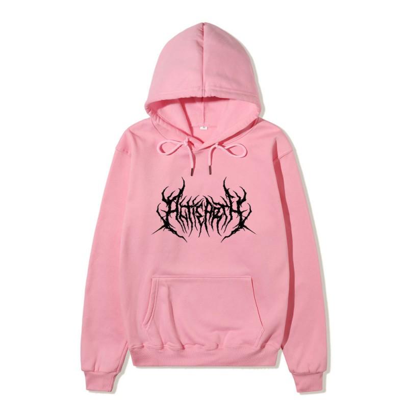 Unisex Gothic Hoodie Oversized Streetwear Hip Hop Harajuku Style Cotton Long Sleeve Sweatshirt Teens