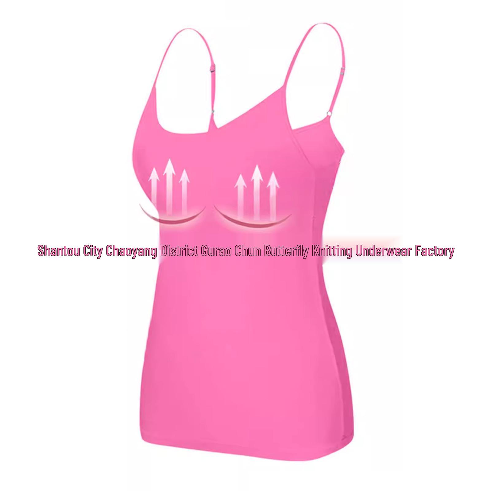 

European Style Loose Sleeveless Vest – Solid Color Camisole for a Simple High-End Look 4XL рожевий червоний колір