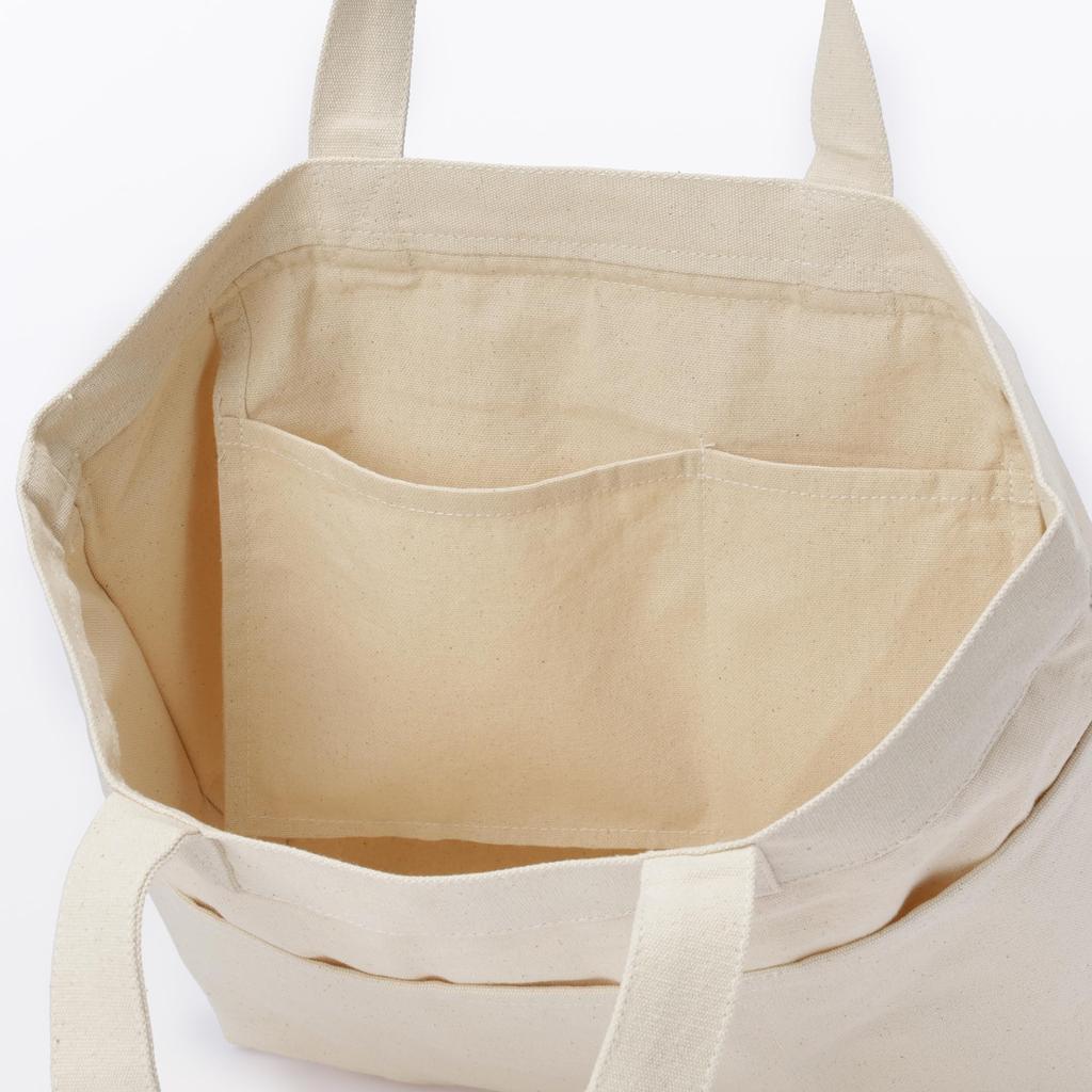 MUJI Canvas Horisontell Tygkasse, Unisex, Vuxen, EGB20A6S, Naturfärg