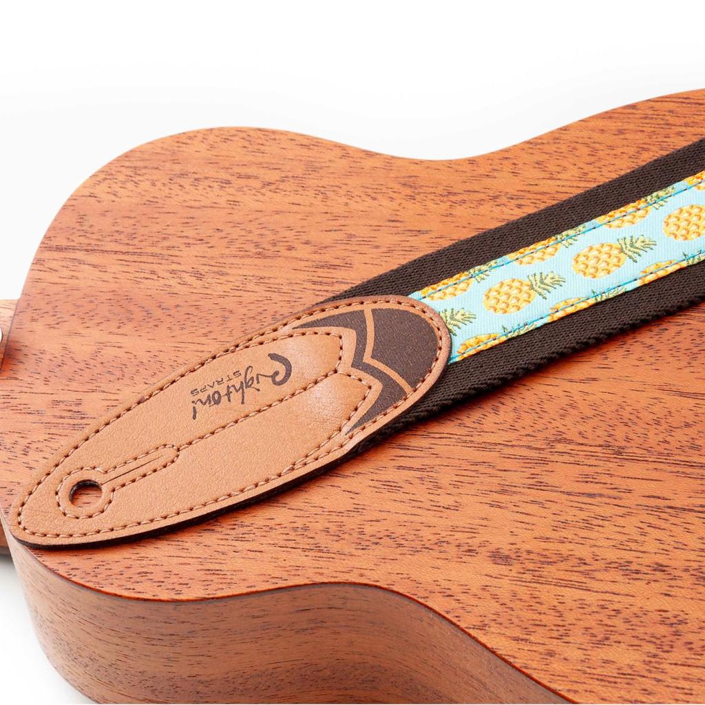 Genau! Gurt Gitarren-/Bassgurt, 1,5 Zoll breit, 35-60 Zoll lang, Surf Malibu Braun [Offizielles Japanisches Produkt]