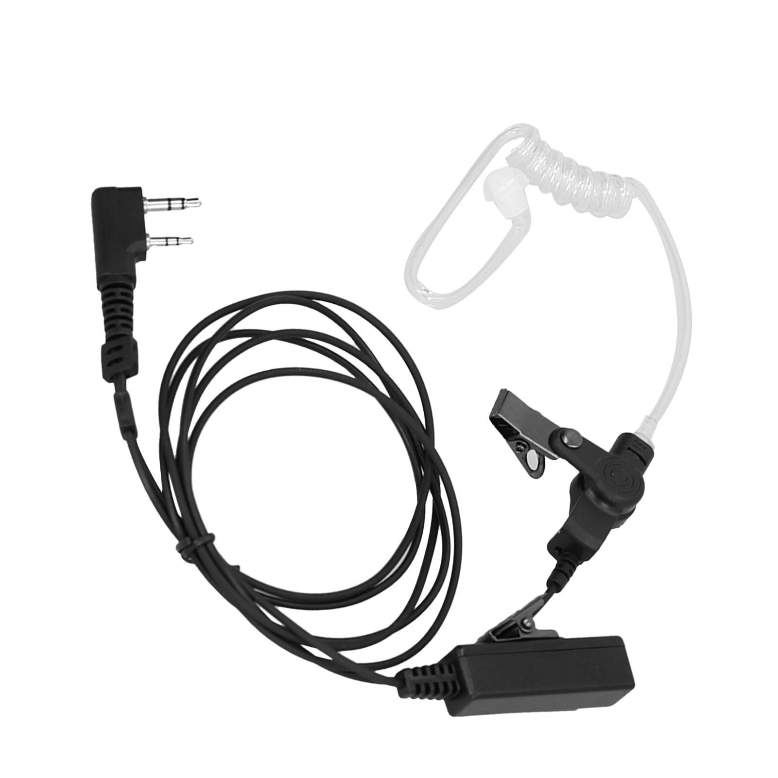 K-Head Walkie Talkie Oortje Transparante Akoestische Buis PTT-knop Ruisreductie voor Baofeng