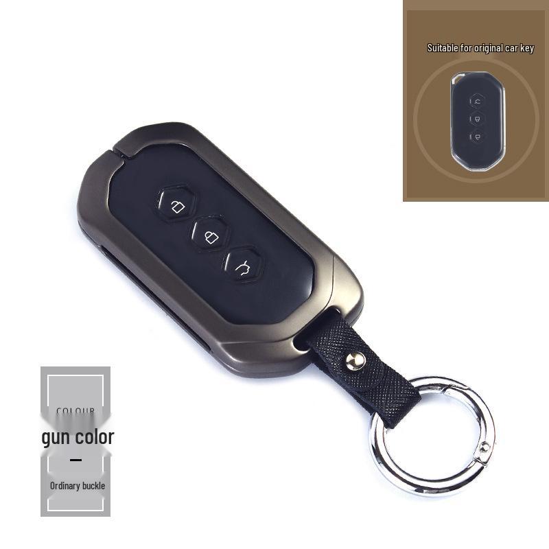 Wuling Capgemini Car Key Premium Metal Protective Case with Buckle