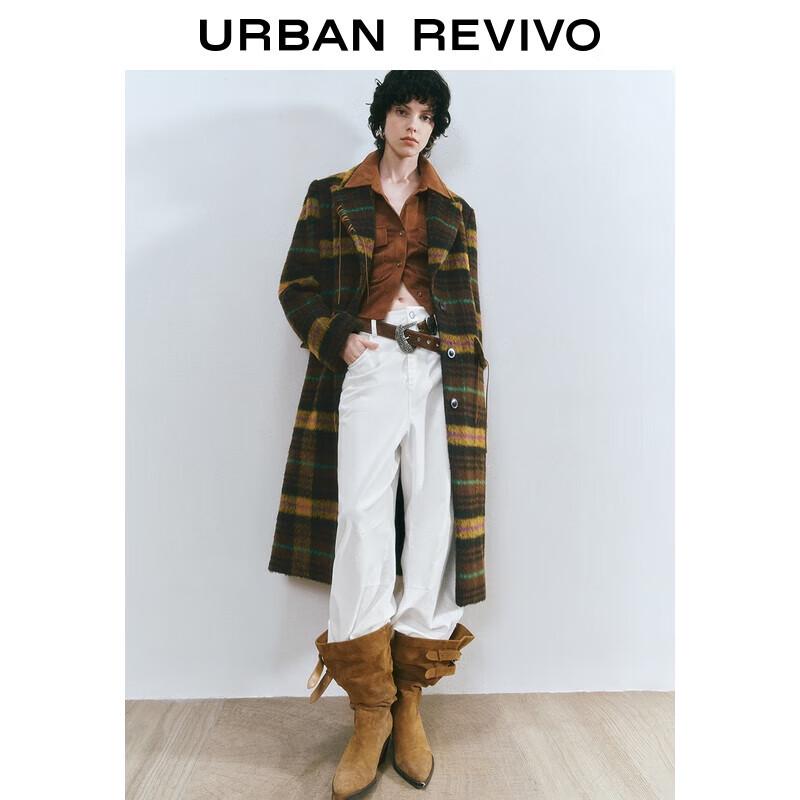 

UR Women s Plaid Color-Block Winter Coat S