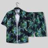 Men's 3D Print Hawaiian Shirt & Shorts Set - Casual Beachwear