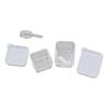 Practical Small Dollhouses Food Storage Containers Clear Sturdy Plastic Food Boxes Portable for Crafting Supplies