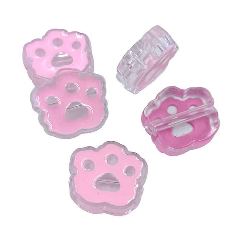 

Капающее масло, подвески в виде кошачьей лапы для самостоятельного изготовления подвесок, 5 шт., 23*26 мм, серьги, браслет, плавающие ювелирные аксессуары, бусины розовый